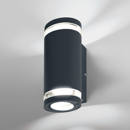 Lampa Ogrodowa Zewnętrzna Kinkiet Elewacyjny LED GU10 IP44 Szary Endura Ledvance