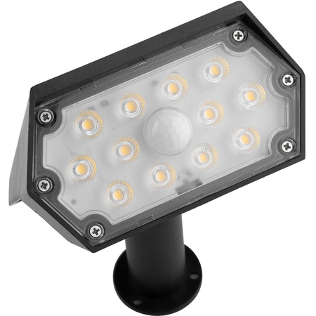 Reflektor Solarny LED Lampa Kierunkowa Wbijana IP44 Czujnik Zmierzchu