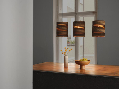 Lampa Sufitowa Wisząca Dekoracyjna E27 Brązowy Karton Decor Ledvance