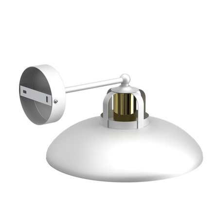 Lampa Ścienna Kinkiet FELIX Biała Złota 1xE27 Milagro