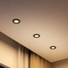 Oprawa Podtynkowa Wpuszczana LED GU10 Stała Aluminiowa Okrągła Czarna Peridot Philips