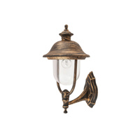 Lampa Ogrodowa Zewnętrzna Kinkiet Elewacyjny LED E27 IP44 Złoty Klasyczny New York Rabalux