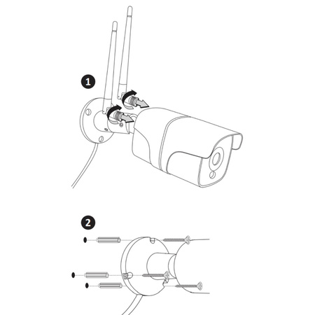 Kamera Zewnętrzna COSMO Z2 IP65 Full HD 2Mpx Tuya SMART WIFI GOLDLUX (Polux) PIR