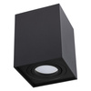 Oprawa Natynkowa HALOGENOWA Spot Tuba Ruchoma GU10 Kwadratowa Czarna 115mm AMAT-L LUMILED