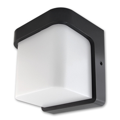 Kinkiet Ogrodowy Elewacyjny Lampa Ścienna E27 CZARNA Kwadratowa CORGI