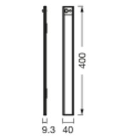 Lampka LED Podszafkowa Listwa 3.2W 200lm CCT z Czujnikiem Ruchu Zmierzchu Bateryjna Szary Linear Ledvance