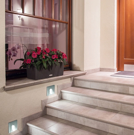 Lampa ELEWACYJNA schodowa LED ESPO 3W 4000K kwadratowa GOLDLUX (Polux)