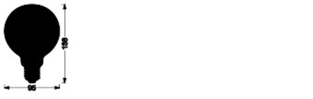 Żarówka LED E27 8W = 60W 600lm CCT Ściemnialna SMART+ WiFi Filament Globe Ledvance