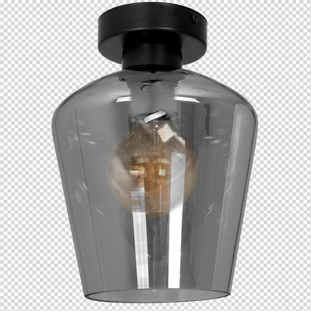 Lampa Sufitowa SANTIAGO SMOKED 1xE27 Milagro