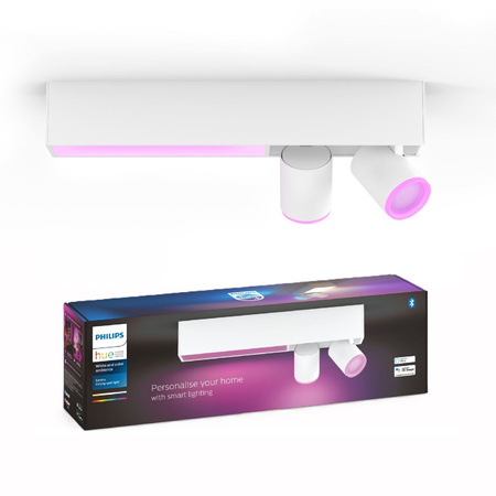 Lampa Sufitowa LED Reflektor SPOT Centris Biały 2x5,7W CCT RGB Philips HUE Bluetooth Zigbee 