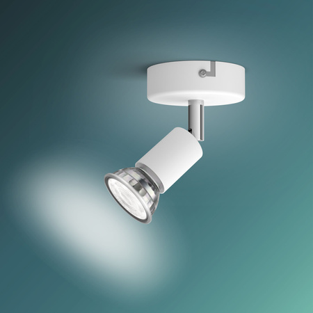 Lampa Ścienna Kinkiet GU10 Biała Limbali Philips