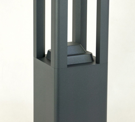 Lampa Ogrodowa Zewnętrzna Stojąca SŁUPEK Fan Kwadrat FKW-800 GX53 80cm Su-Ma