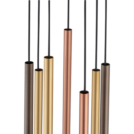 Lampa Sufitowa Wisząca 7x G9 Złota Nowoczesna LASER 490 10704 Nowodvorski