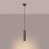 Lampa Wisząca Sufitowa Zwis Tuba Spot 1x GU10 Oliwkowa Lagos Ocean Green SL.1484 Sollux