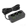 Przedłużacz KOBI LINEA PRO 3x230V 5m Uziemienie Wyłącznik  5xUSB Czarny