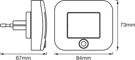 Lampka nocna LED LUNETTA Hall Biała 0,70W 10lm 3000K IP20 Ledvance Czujnik ruchu