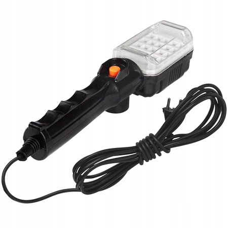 Latarka Warsztatowa Lampa Garażowa LED 230V 12W 960lm Magnes Haczyk na Kablu 5m MasterLED