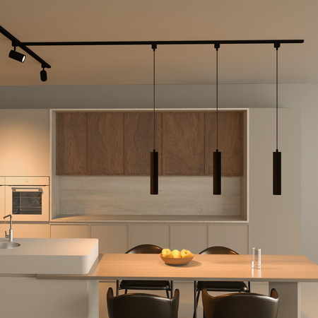 Lampa Wisząca na Szynę Oświetleniową Szynoprzewód LED GU10 Jednofazowa Czarna EasyLink Paxie Philips