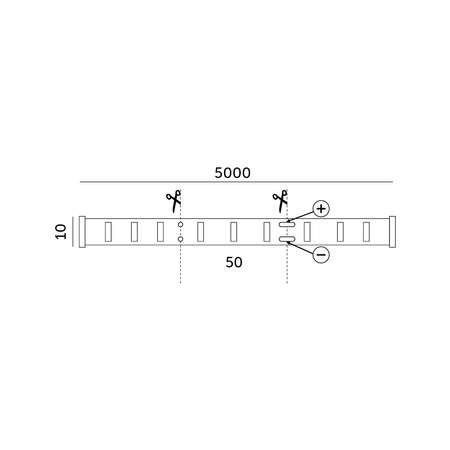 Taśma Pasek LED Zewnętrzna 4W 400lm 3000 Neutralna 2835LED 12V 5m IP65 Tramo Premium Kobi