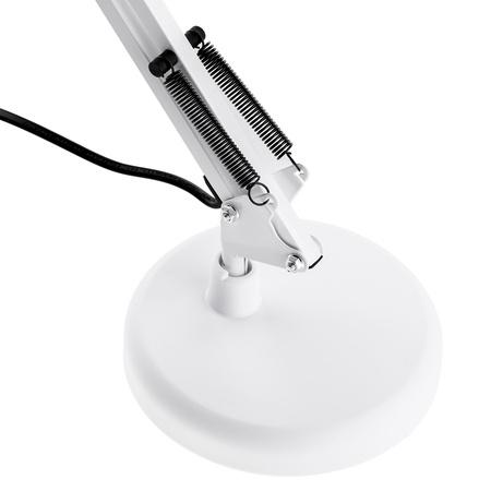 Lampka Biurkowa Kreślarska Stołowa E27 TOBI Biała Lumiled + uchwyt na blat