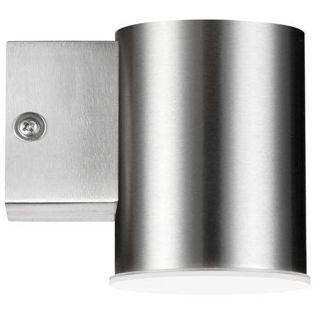 Kinkiet Ścienny LED Lampa Elewacyjna Zewnętrzna 6.5W 450lm 4000K Neutralna 140° Srebrny IP44 Nivero Sanico Goldlux