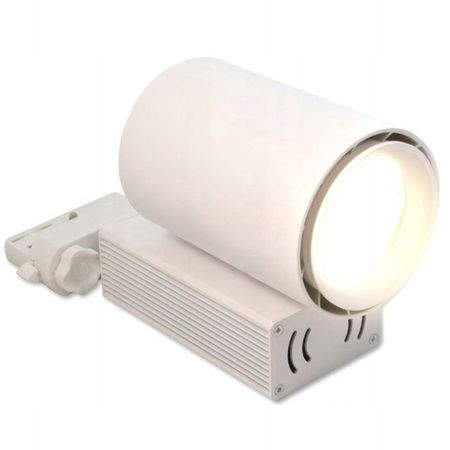Reflektor Szynowy LED 30W 3000K Lampa do Szynoprzewodów 3 Fazowych Biała