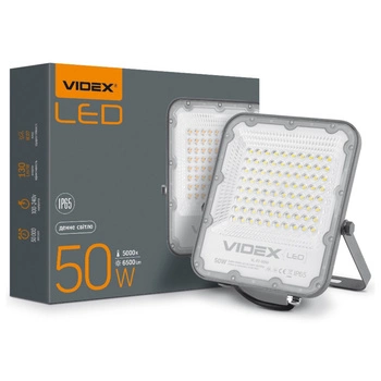 Naświetlacz Halogen LED 50W 6500lm 5000K IP65 Szary VIDEX DAVIS