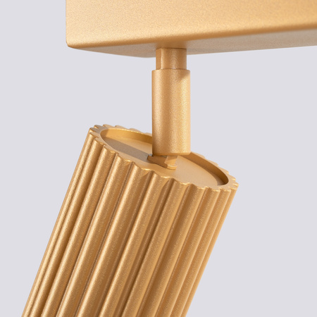 Lampa Sufitowa Reflektor Tuba Spot 3x GU10 Złota Karbon Deep Space SL.1562 Sollux