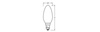 Żarówka LED Świeczka E14 B35 1.2W = 25W 255lm 4000K Neutralna 330° Ledvance