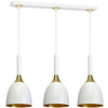 Lampa wisząca biało złota MiLAGRO 3xE27 CLARK