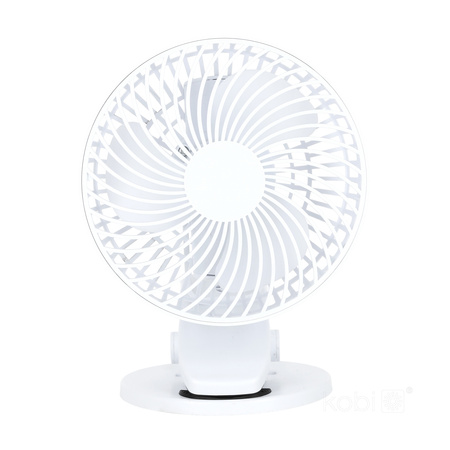 Wentylator Biurkowy Klips Przenośny Akumulatorowy USB-C Biały Viento Windstar Kobi