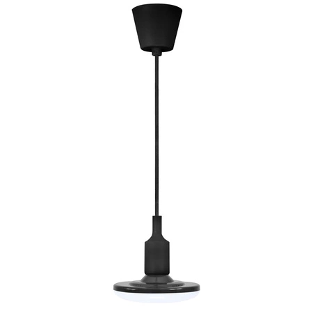 LAMPA wisząca, SUFITOWA KIKI 1xE27 10W CZARNA 3000K GOLDLUX (Polux)