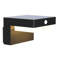 Kinkiet Zewnętrzny Solarny LED 4000K Neutralna Lampa Elewacyjna Ogrodowa z Czujnikiem Ruchu USB-C
