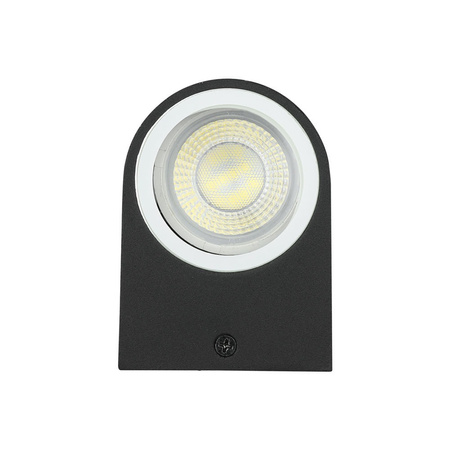 Lampa Ogrodowa Elewacyjna Kinkiet GU10 IP44 Góra/Dół Okrągły Czarny VT-7652 V-TAC