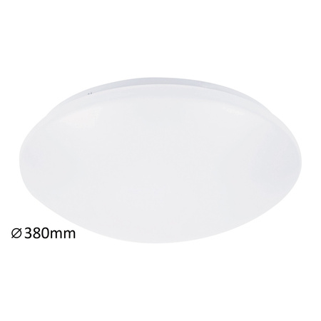 Plafon LED Lampa Sufitowa Oprawa Ścienna Łazienkowa 24W 1800lm 4000K IP44 Biały Industrialny Lucas Rabalux