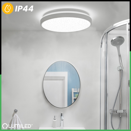 Plafon LED Lampa Sufitowa Natynkowa 36W 4000K CELIS Okrągły IP44 Biały Ring ALS LUMILED