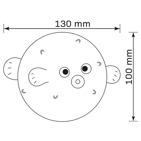 Lampka Dekoracyjna LED Rozdymka 1W 3000K RGBW Różowa Ściemnialna Hela Sanico Goldlux