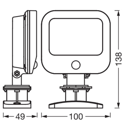 Kinkiet Ogrodowy Lampa Elewacyjna Zewnętrzna LED z Czujnikiem Ruchu i Zmierzchu 1.8W 140lm 3000K Ciepła Szary IP44 Endura Osram