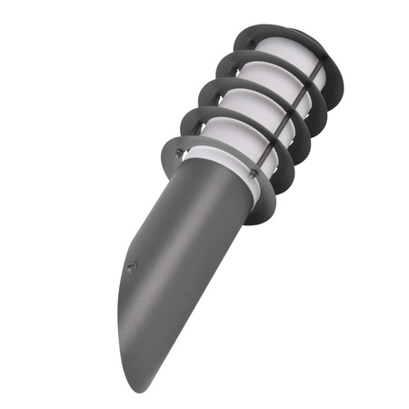 Kinkiet Ogrodowy SKOŚNY Lampa Elewacyjna LED E27 SERENA szary 40cm GOLDLUX (Polux)