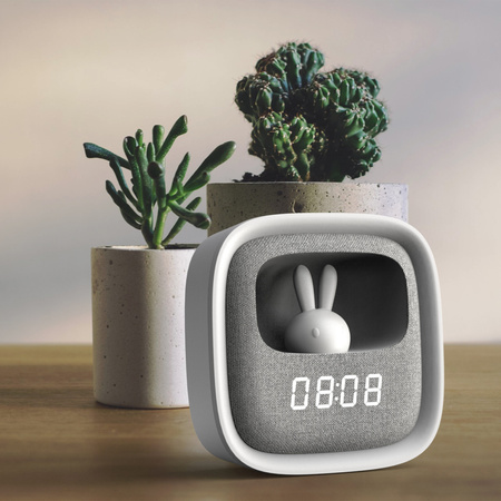 Lampka Dekoracyjna LED 1.2W 55lm 3000K Ciepła Biała Szara Ściemnialna Bunny Sanico Goldlux