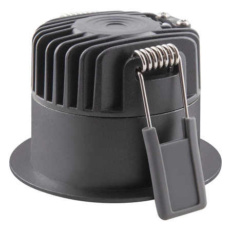 Panel LED Oprawa Podtynkowa Punktowa 8W 640lm 3000K Ciepła Ściemnialna Oczko Spot Czarny Darklight Ledvance