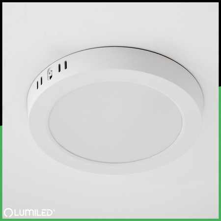 Oprawa Natynkowa Lampa LED Sufitowa 24W Okrągła 4000K GLOW Biała LUMILED