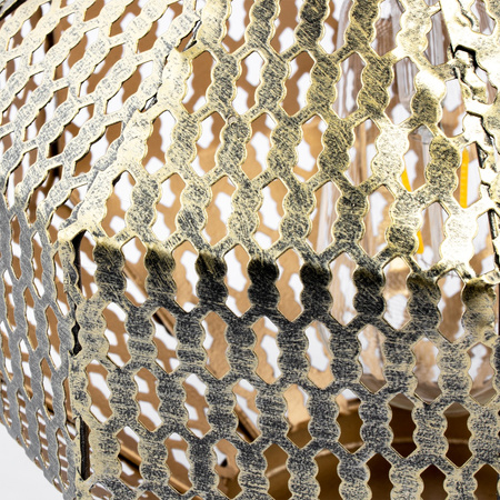 Lampa LED solarna Lampion ogrodowa filament LATARENKA wisząca metalowa miedziana