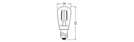 Żarówka LED Vintage E14 2.8W = 25W 250lm 2200K Ciepła 320° Bursztynowa Ściemnialna Filament Vintage 1906 Osram
