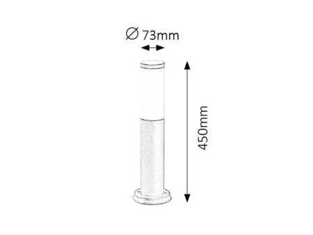 Lampa Ogrodowa Zewnętrzna Kinkiet Elewacyjny LED E27 IP44 Czarny Nowoczesny Rabalux