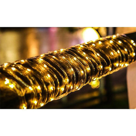 Girlanda Solarna Ogrodowa 100x LED Ozdobna Łańcuch Świetlny 11,9m 3000K