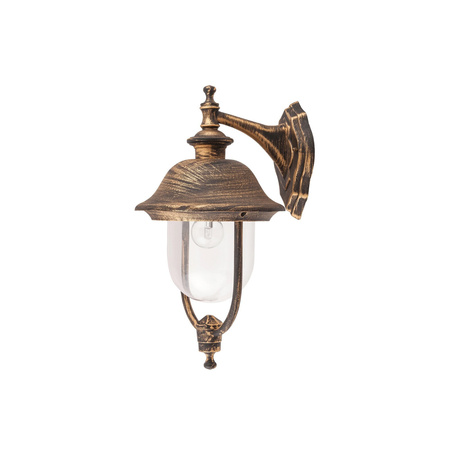 Lampa Ogrodowa Zewnętrzna Kinkiet Elewacyjny LED E27 IP44 Złoty Klasyczny New York Rabalux