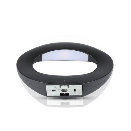 Kinkiet ścienny LED 10W 4000K IP65 Owalny Czarny VT-811 V-TAC