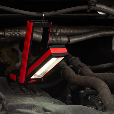 Latarka Na Baterie LED 4xAAA 120lm Warsztatowa Składana Robocza Magnes Hak VA0101 Vayox