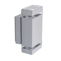 Kinkiet Lampa Zewnętrzna Elewacyjna 2x GU10 35W IP44 Szara KANLUX